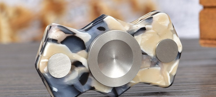 Camo Stone Marble Fidget Spinner Curved 2 Sided