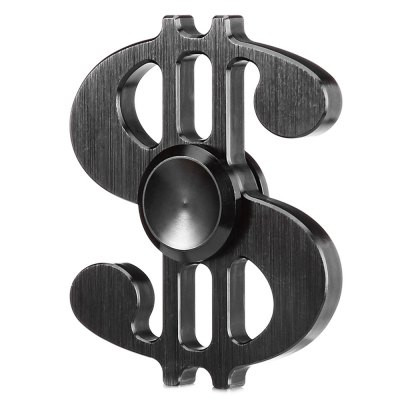 Dollar $ Shape Fidget Spinner Black
