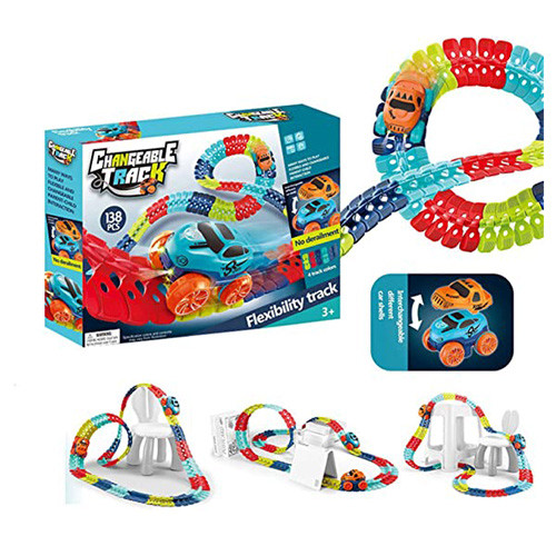 Anti Gravity Changeable Track Racing Car toy 138 Pcs Set