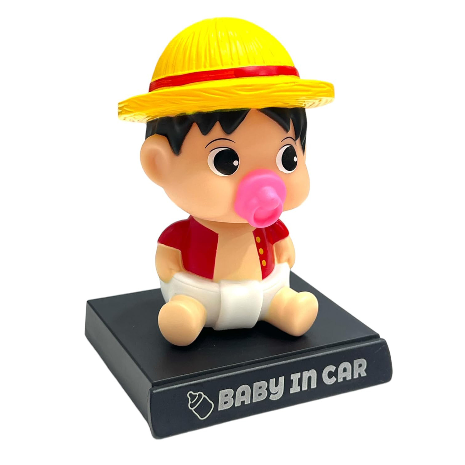 One Piece Baby Luffy Shaking Head Figure Car Decoration Accessories