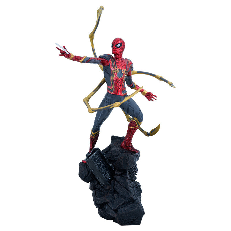 Spider Man With Iron Spider Suit From Spider Man No Way Home Figure Statue