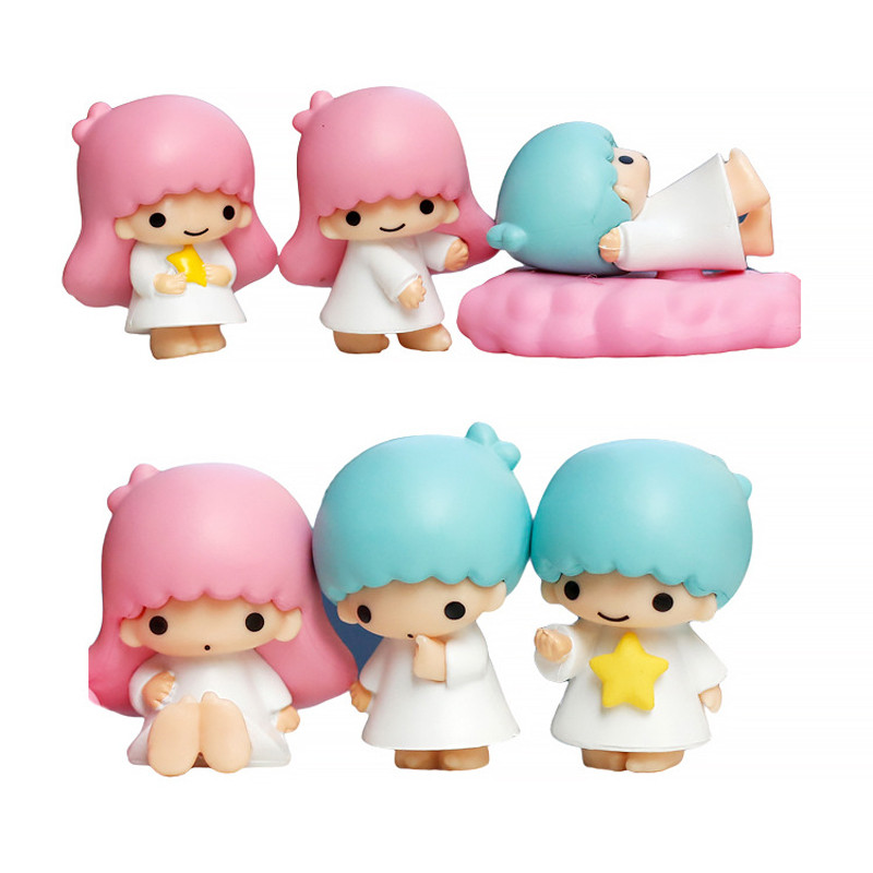 Little Twin Stars Figure Set 6 Pcs