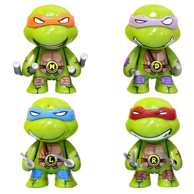 Teenage Mutant Ninja Turtles Mini Figure Set 4 Pcs