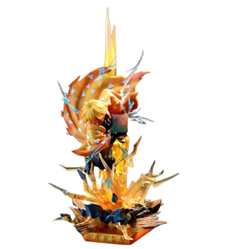 Zenitsu Agatsuma From Demon Slayer Figure Statue With Lighting Effect