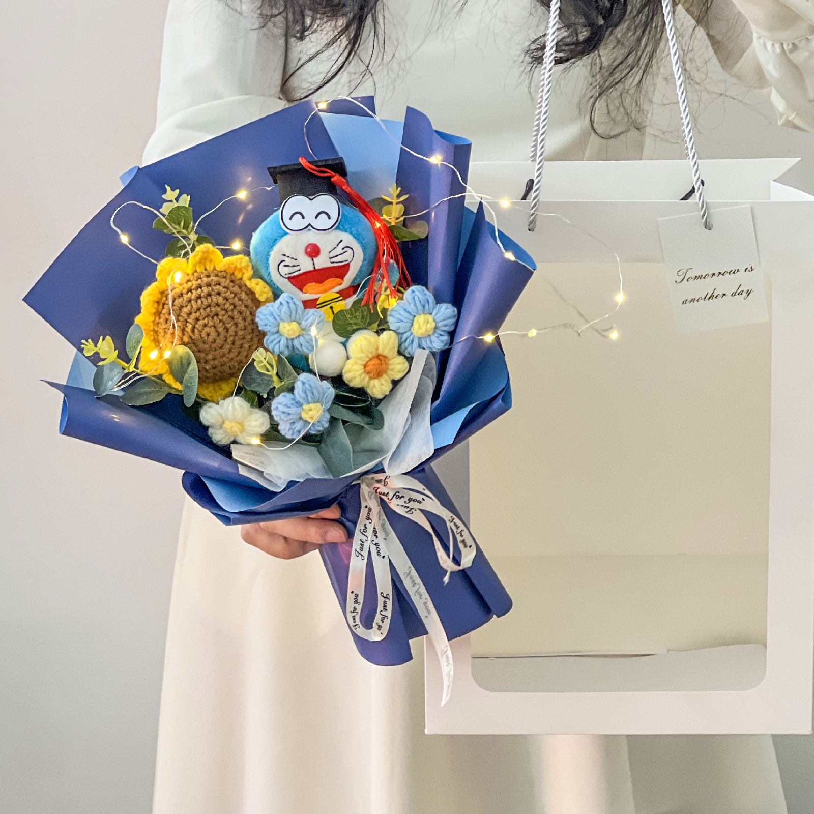 Doraemon Graduation Plush Bouquet 35cm 13.78inches