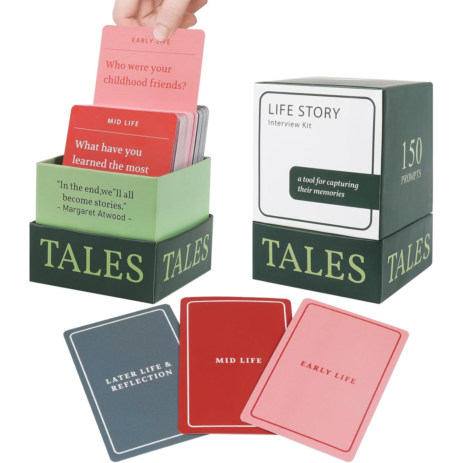 Life Story Interview Kit: Family Get to Know Parents and Grandparents Game Night Card Game