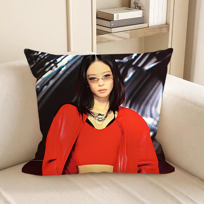 Blackpink Jennie With Glasses Soft Stuffed Plush Pillow Multiple Sizes