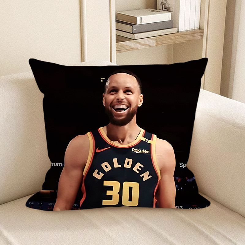 Stephen Curry NBA Golden State Warriors Smiling Soft Stuffed Plush Pillow Multiple Sizes