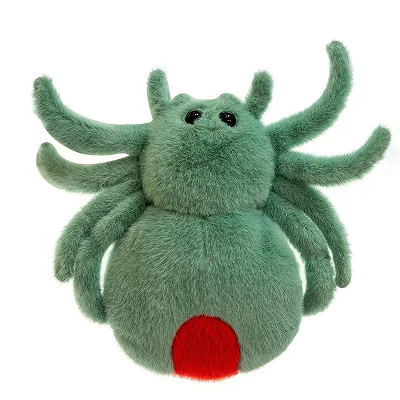 Tarantula Spider Soft Stuffed Plush 25cm 9.84inches White Pink Black Green