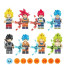 Super Saiyan Dragonball Super Brick Minifigure Custom Set 8 Pcs