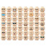 Emoji Faces Brick Minifigure Custom Set 56 Pcs