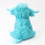 Living Nature Highland Cow Blue Plush Toy 25cm 9.8inches