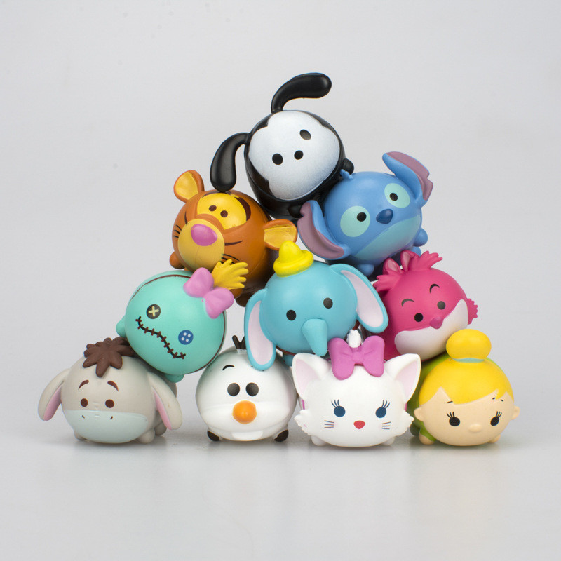 Disney Characters Tsum Tsum Figure Doll 10 Set Japan Limited Edition