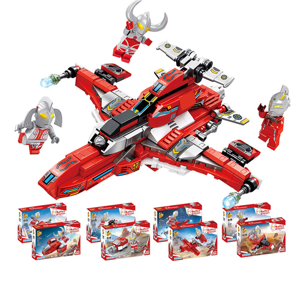 Ultraman Galaxy Ganges Starship Custom Brick Building Kit