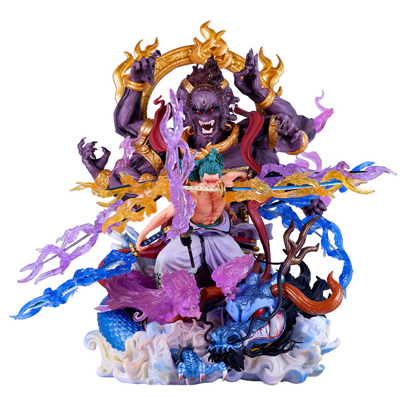 Roronoa Zoro Nine Sword Style Asura From One Piece GK Figure Statue
