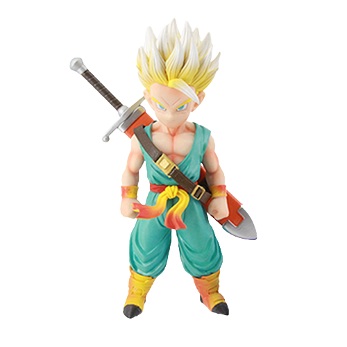Kid Trunks With Sword From Dragon Ball Z Face Changeable Figure Statue