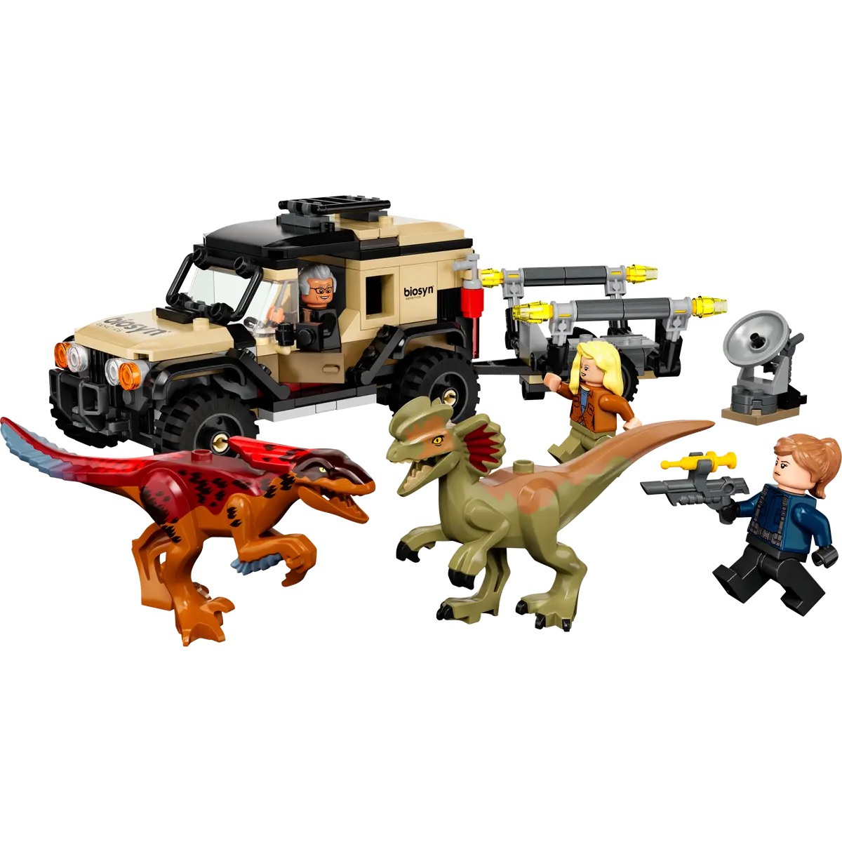 Jurassic World Pyroraptor & Dilophosaurus Transport 76951 Brick Building Kit