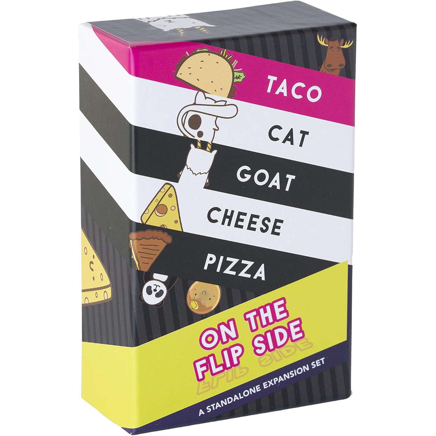Taco Cat Goat Cheese Pizza - On The Flip Side (Standalone Expansion Set): Party Pattern Recognition Race Card Game