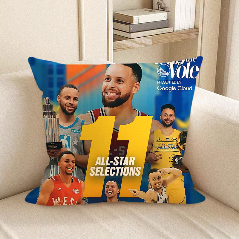 Stephen Curry NBA All-Star Selections Soft Stuffed Plush Pillow Multiple Sizes