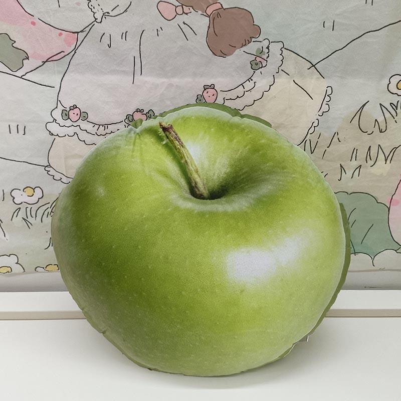 Realistic Fruit Plush Pillow 38cm 14.96inches Green Apple