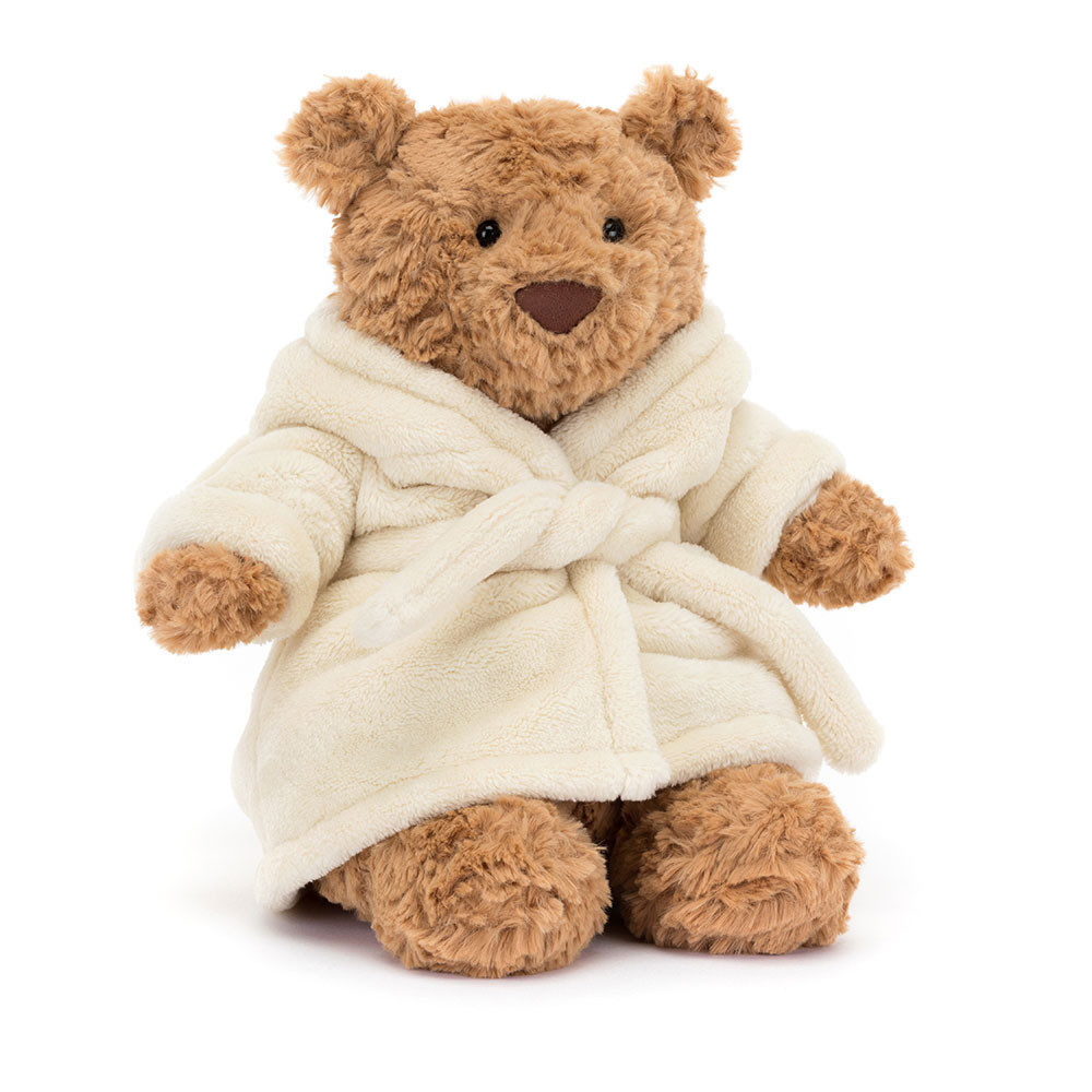Jellycat Bartholomew Bear Bathrobe Soft Stuffed Plush 26cm 10.23inches