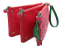 Strawberry Trio Clutch Purse with Chain Strap