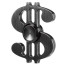 Dollar $ Shape Fidget Spinner Black