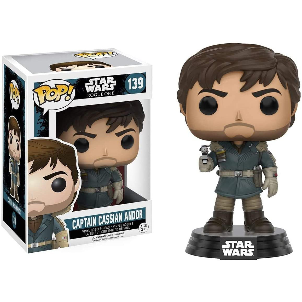 Funko Pop Star Wars Rogue One Captain Cassian Andor #139 Vinyl Figure