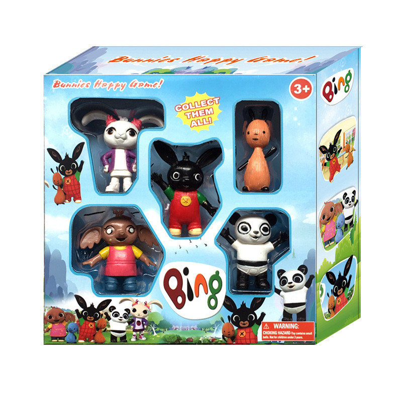 Bing Bunny Rabbit Action Figures 5pc Set