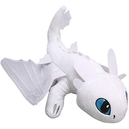 Dreamworks Dragons Lightfury Light Fury 18-inch Deluxe Plush Dragon 45cm