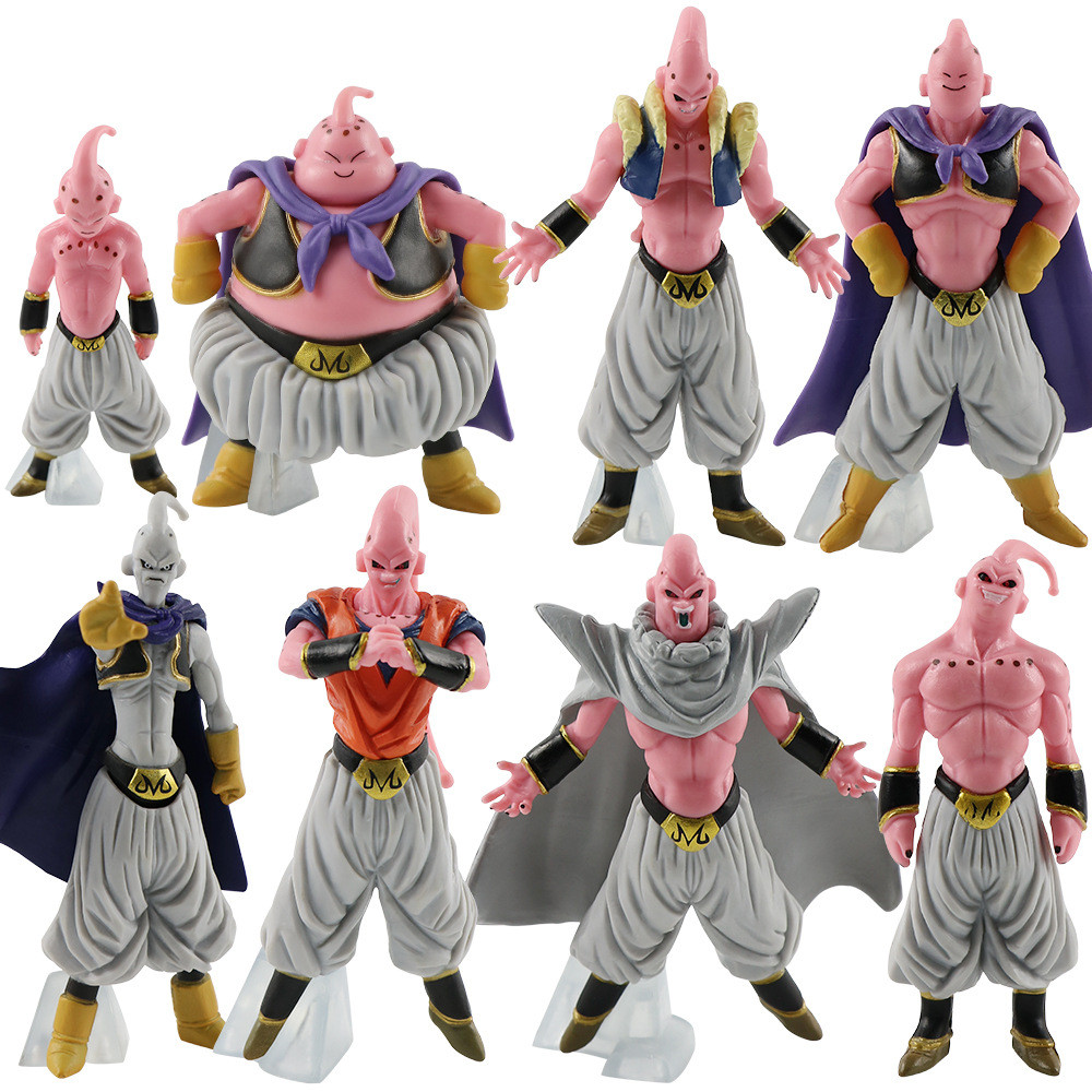 Majin Buu From Dragon Ball Z Figure Statue 8 Pcs Set