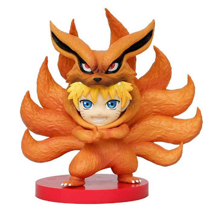 Naruto Shippuden Naruto Uzumaki Kurama Cute Figure Statue