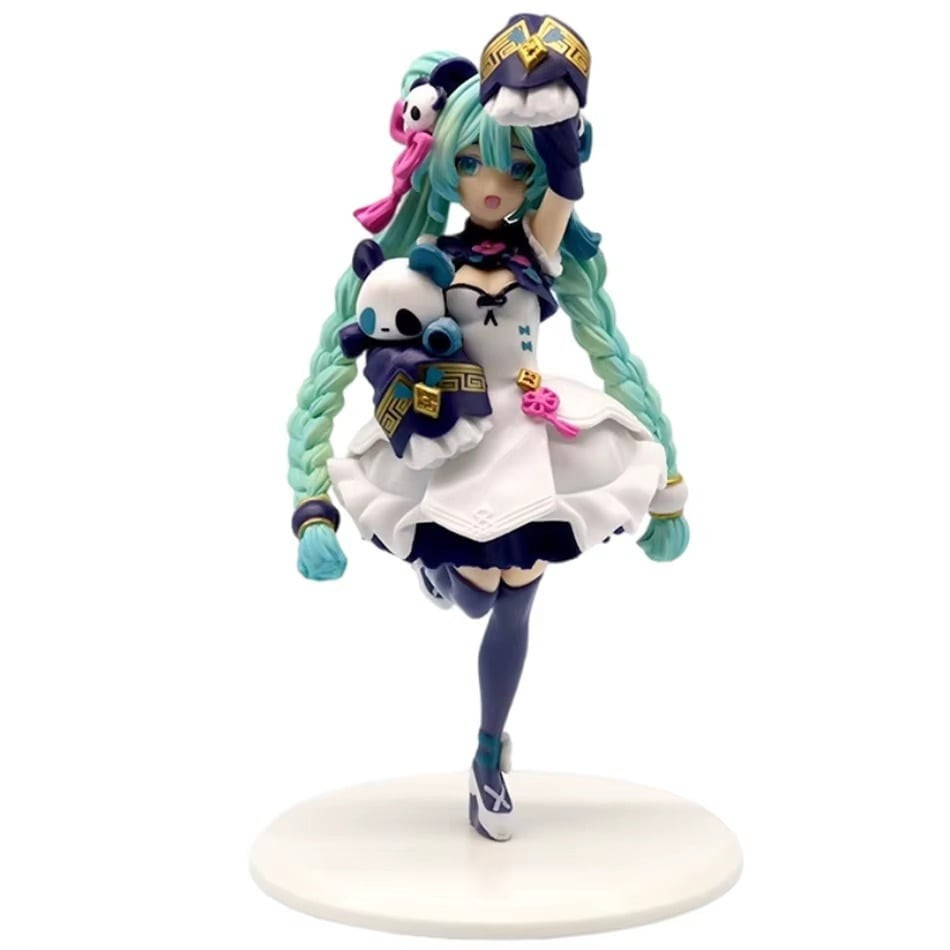 Hatsune Miku Holding Panda Doll Figure 20cm 7.87inches