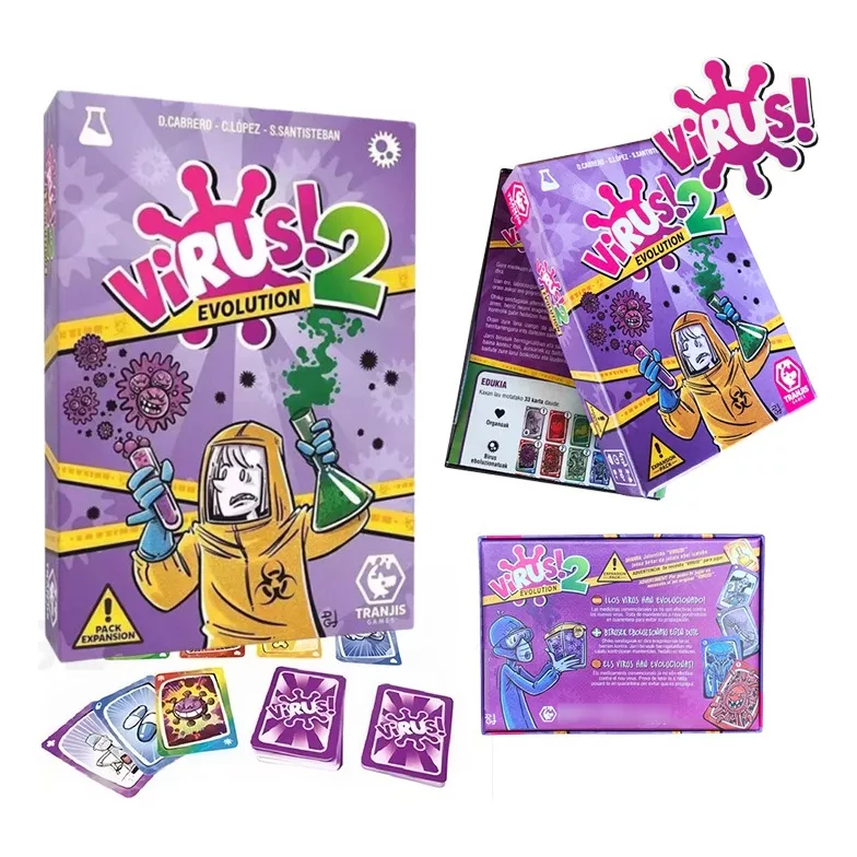 Virus 2 Evolution: Family Party Medical Theme Take That Card Game