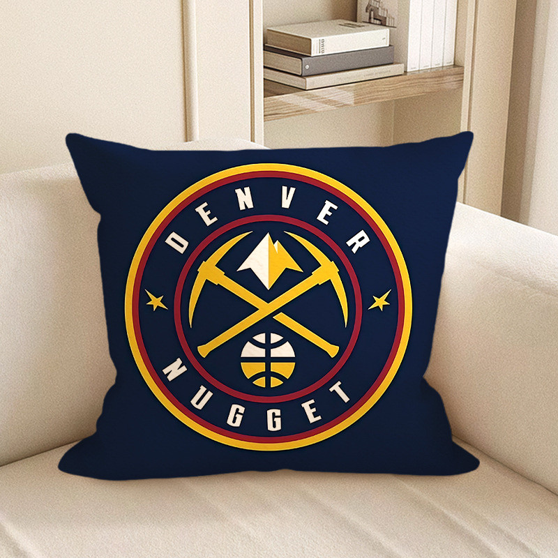 Denver Nugget NBA Team Logo Soft Stuffed Plush Pillow Multiple Sizes