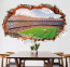 3D Trick Art Wall Sticker Football Stadium