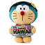 Doraemon Hawaii Edition Holding Sign Soft Stuffed Plush 20cm 7.87inches