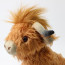 Living Nature Highland Cow Brown Plush Toy 25cm 9.8inches
