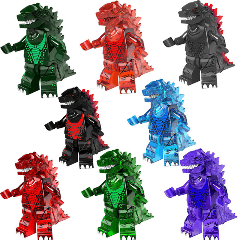 Godzilla Brick Minifigure Custom Set 8 Pcs