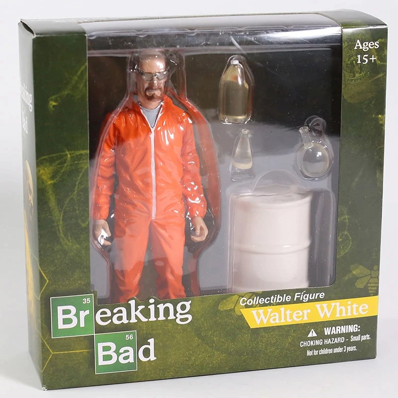Mezco Breaking Bad Walter White Orange Suit Action Figure