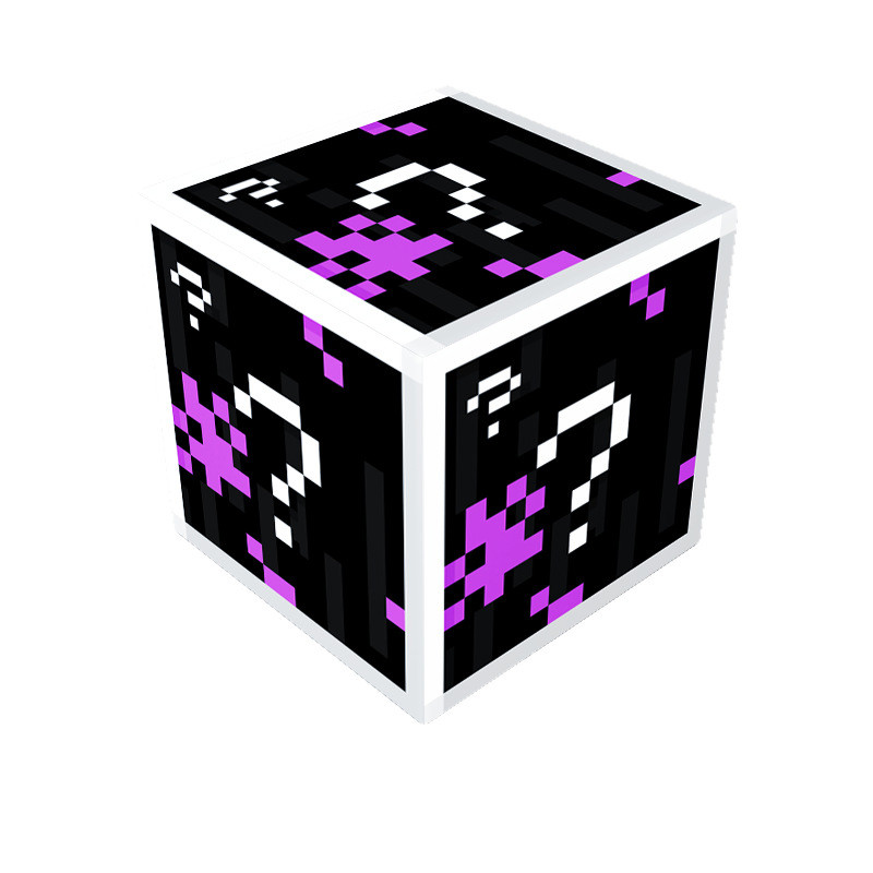 Minecraft Magnetic Unknown ??? Element Blocks Kit Toy 3 Pcs Set