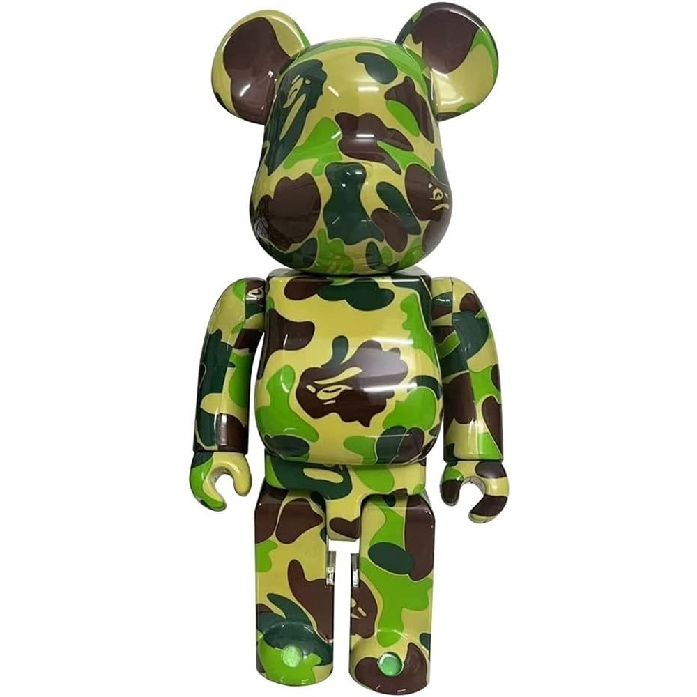 Bearbrick BAPE Play Green Camo 400% Figure 28cm 11.02inches