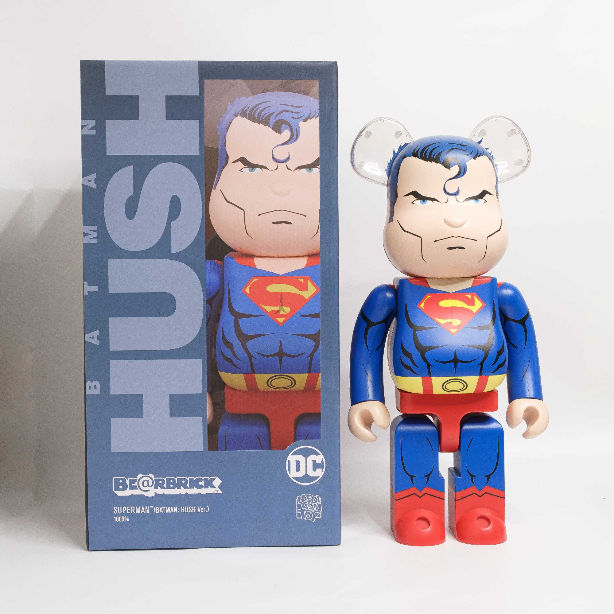 Bearbrick Superman Batman Hush Version 400% Figure 28cm 11.02inches
