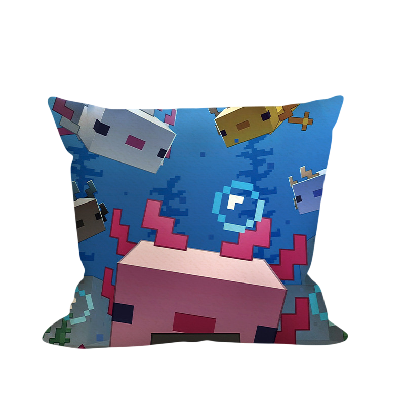 Minecraft Axolotl Soft Stuffed Plush Pillow Multiple Sizes