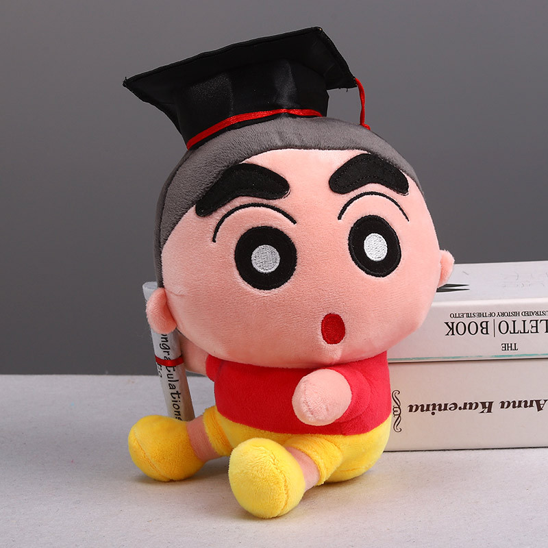 Shin Chan Graduation Soft Stuffed Plush 20cm 7.87inches