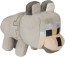 Minecraft Happy Explorer Untamed Wolf Plush Stuffed Toy Gray 9 Inches