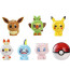 Pokemon Face Changeable Collection Figure Statue 6 Pcs Set Vol 1