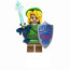 The Legend Of Zelda Link Brick Minifigure Custom Set 2 Pcs