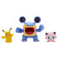 Pokemon Battle Figure Set Loudred Pikachu Jigglypuff