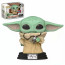 Funko Pop Star Wars The Mandalorian Baby Yoda The Child With Pendant 2020 Fall Convention Exclusive #398 Vinyl Figure